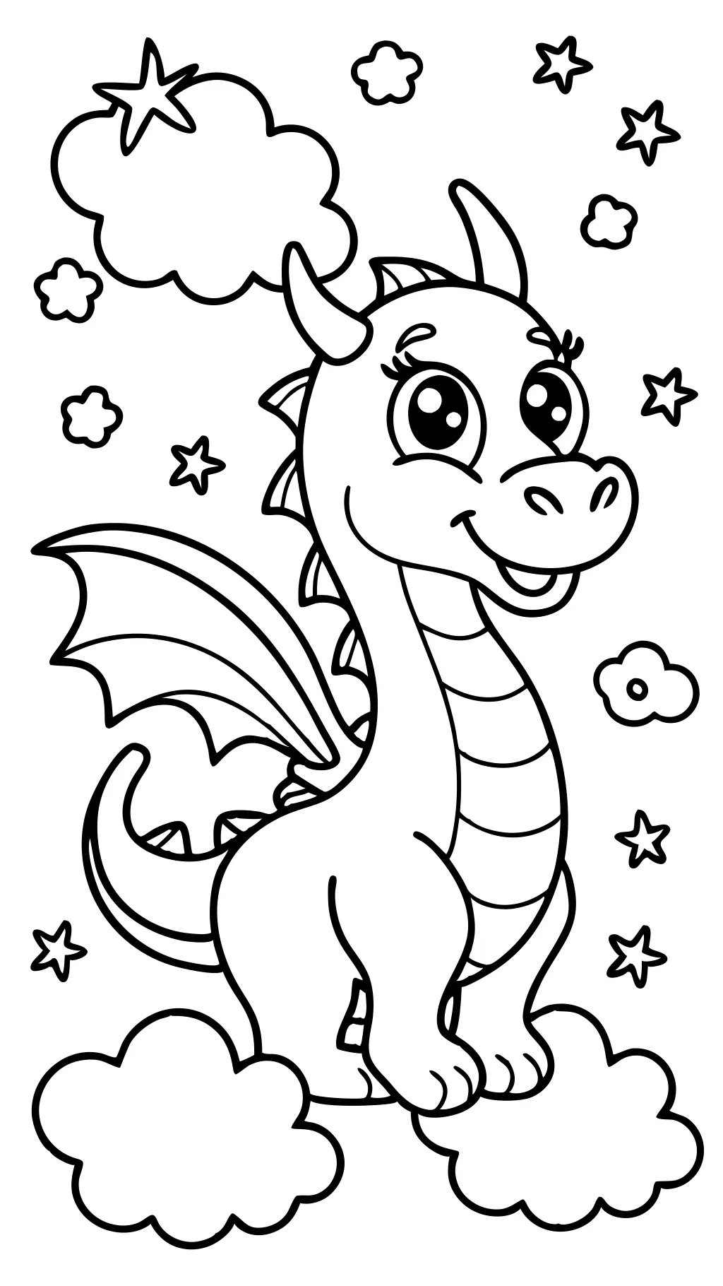 dragon cartoon coloring pages